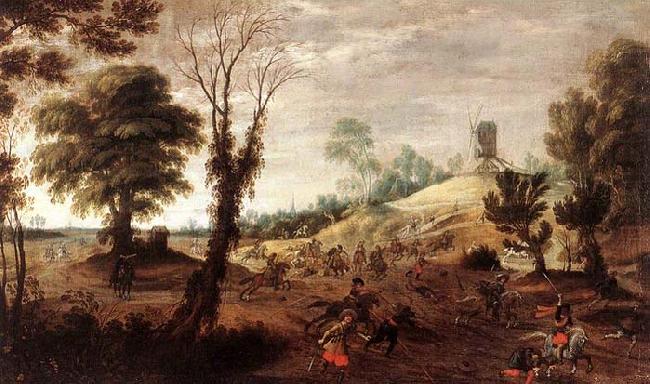 Cavalry Skirmish, Meulener, Pieter